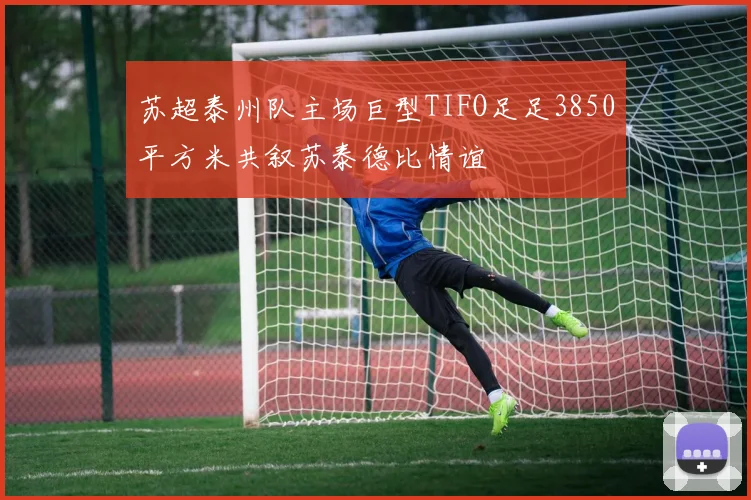 苏超泰州队主场巨型TIFO足足3850平方米共叙苏泰德比情谊